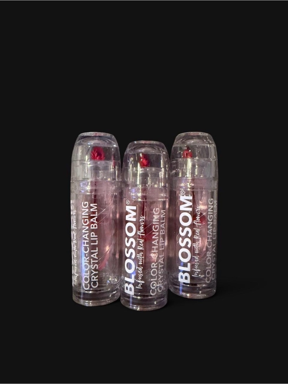 Color-Changing Crystal Lip Balm — Pink